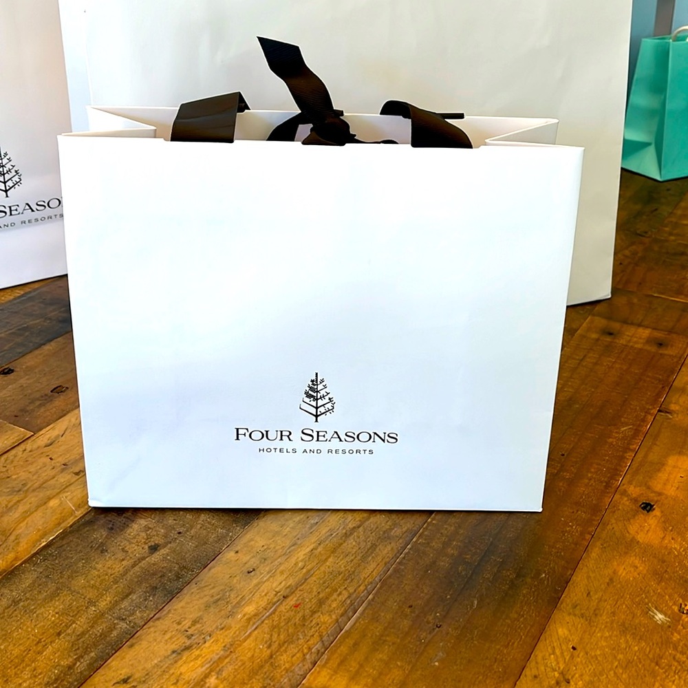 Four Seasons Hotels and resorts shopping bag